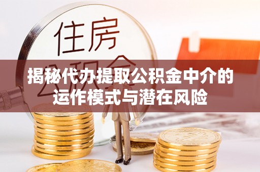 阳城揭秘代办提取公积金中介的运作模式与潜在风险