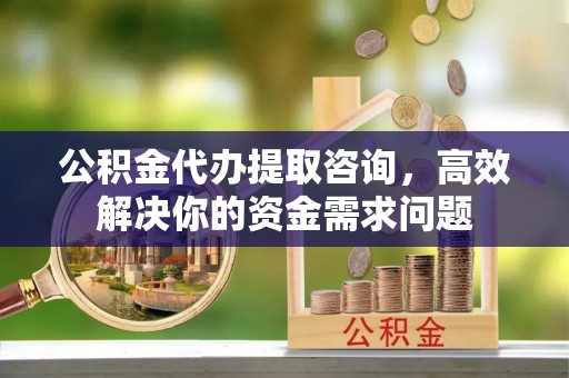 阳城公积金代办提取咨询，高效解决你的资金需求问题