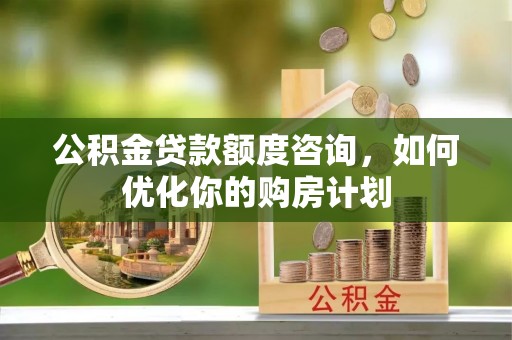 阳城公积金贷款额度咨询，如何优化你的购房计划